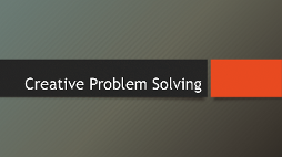 creative problem solving thumbnail