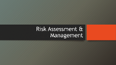 risk assessment and risk management thumbnail